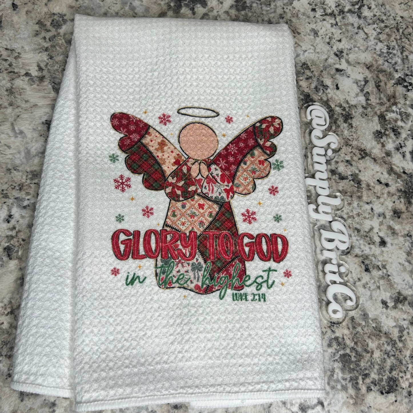 Glory To God Kitchen Towel | Religious