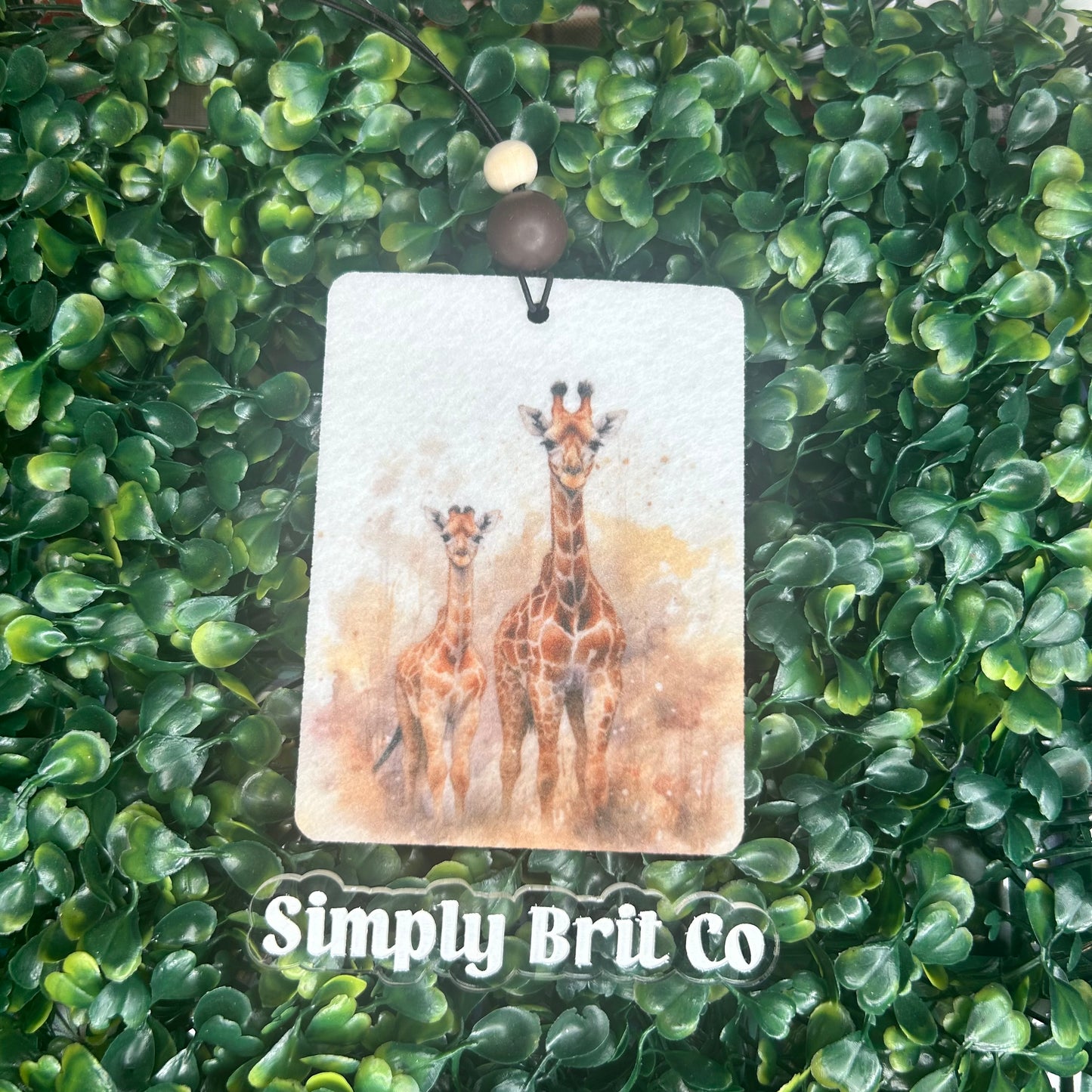 Giraffe Freshie and Car Coaster