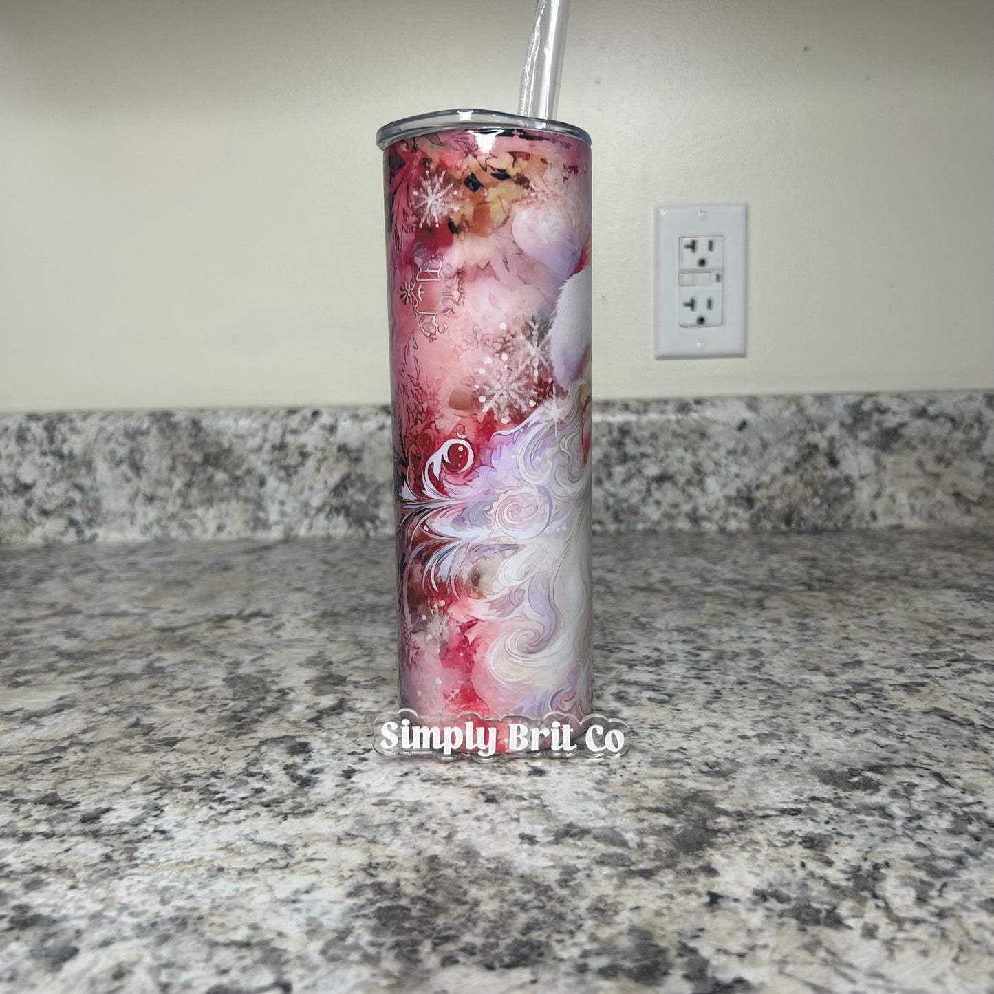 Whimsical Santa 20oz Tumbler