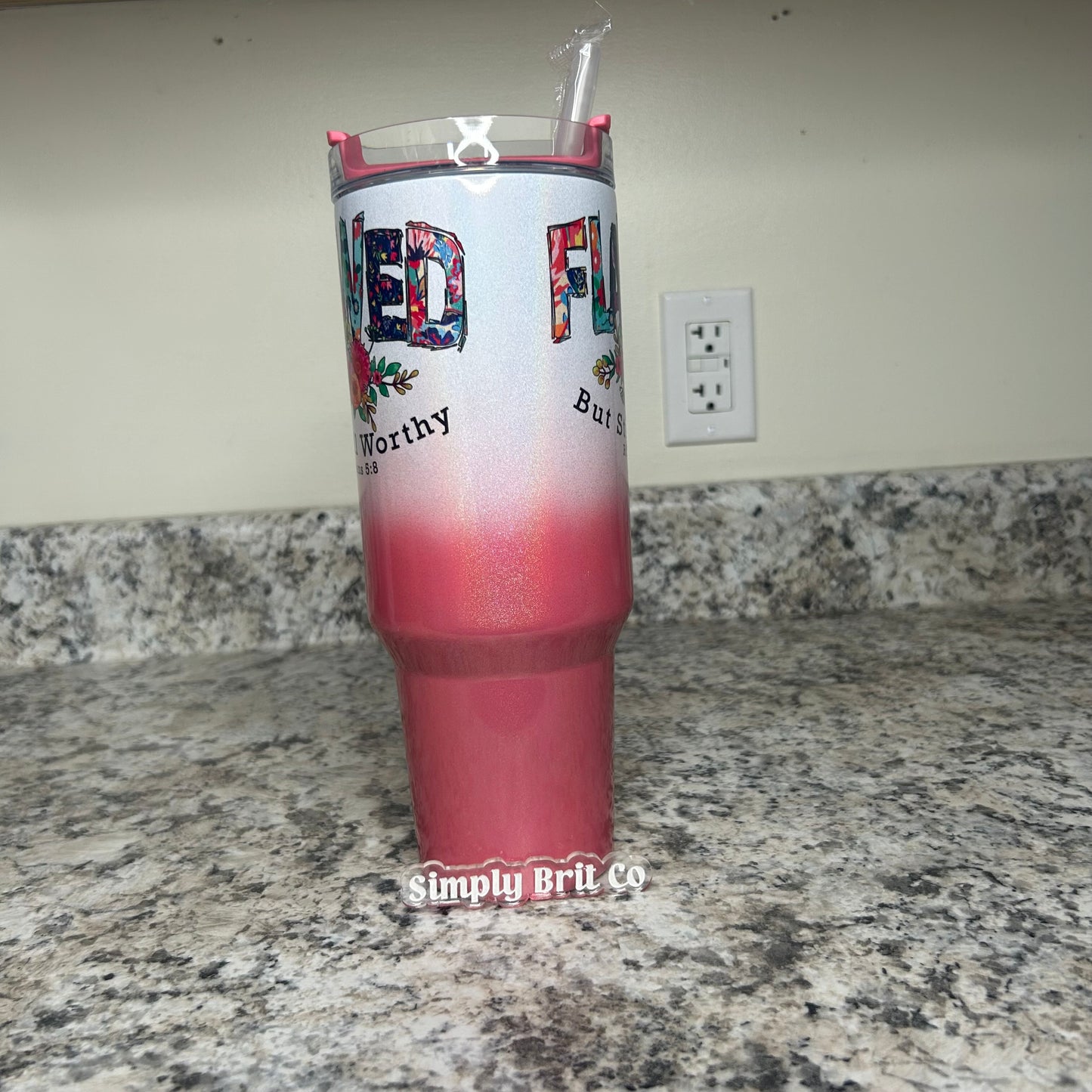 Flawed But Still Worthy Shimmer 40oz Tumbler