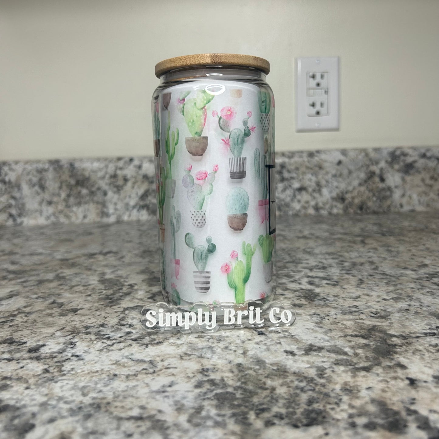 Bloom Where You Are Planted 16oz Clear Libbey Glass