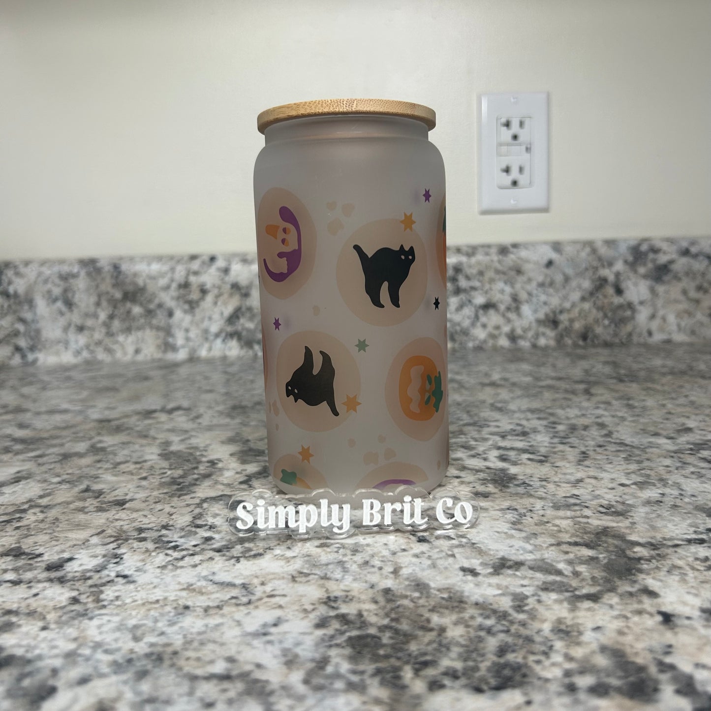 Halloween Sugar Cookies 16oz Frosted Libbey Glass