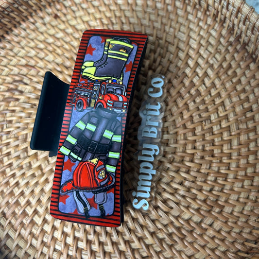 Firefighter Large Claw Clip