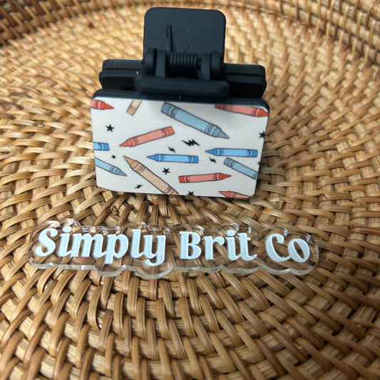 Crayon Small Claw Clip