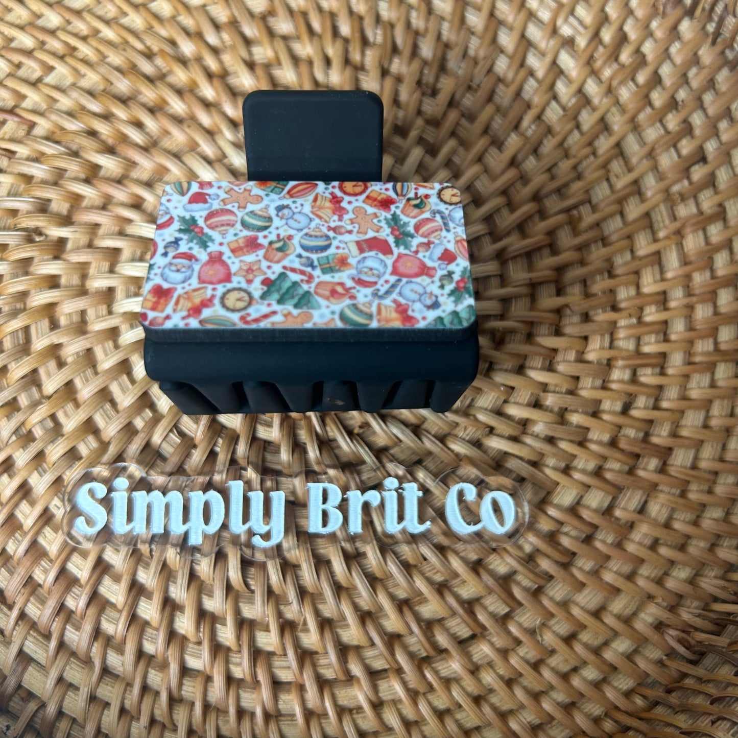 Christmas Cheer Small Claw Clip