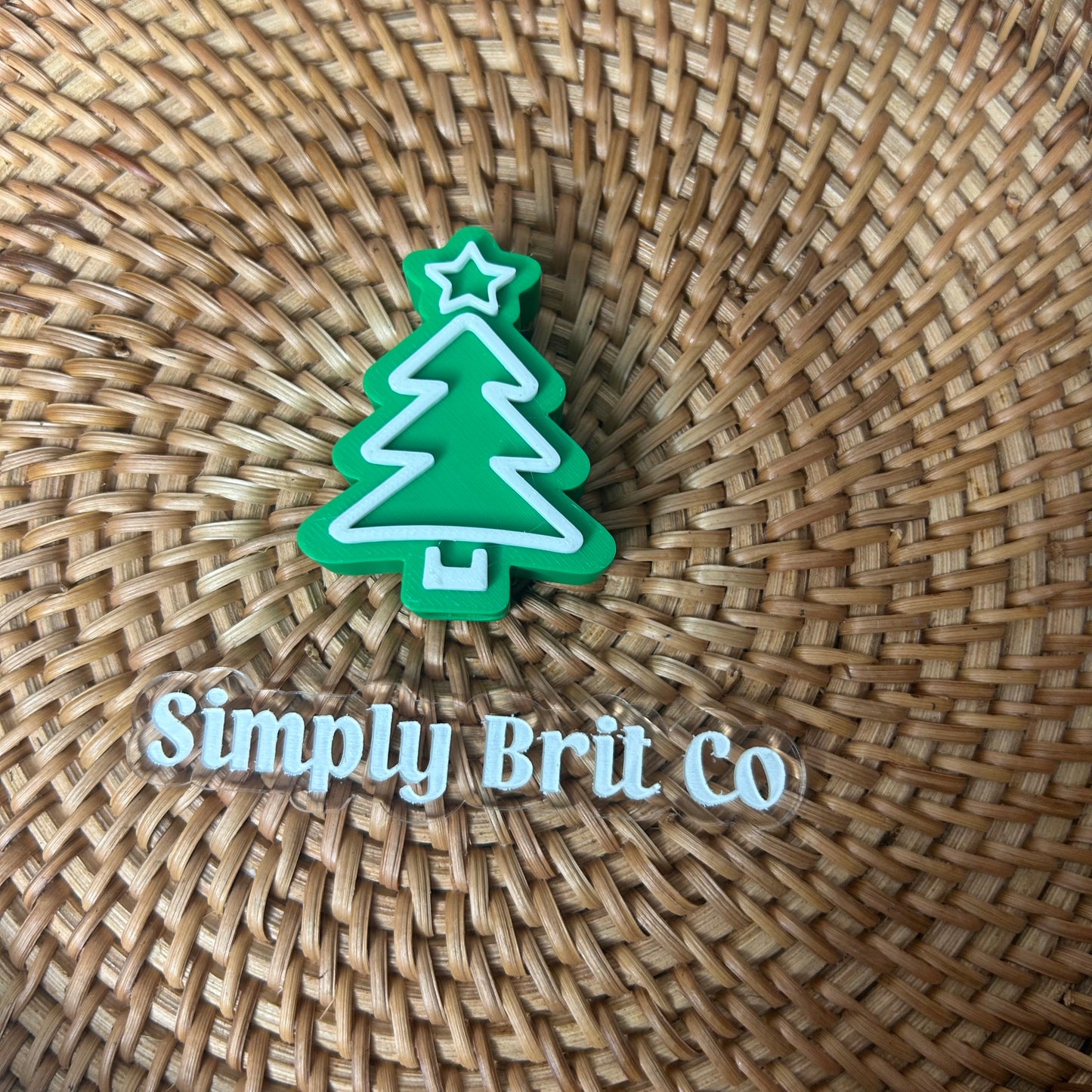 Green Tree Large Straw Charm (40oz)