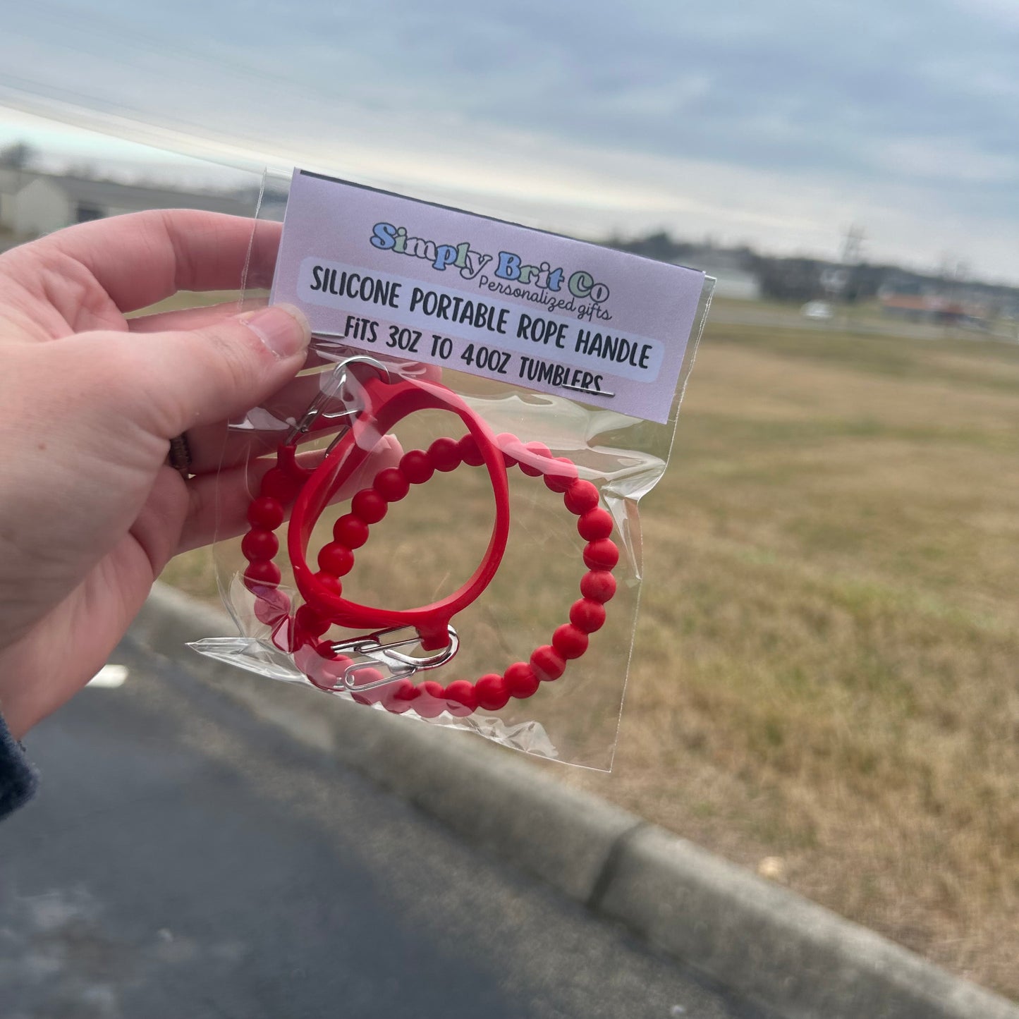 Silicone Rope Handle Fits 3oz - 40oz Tumblers