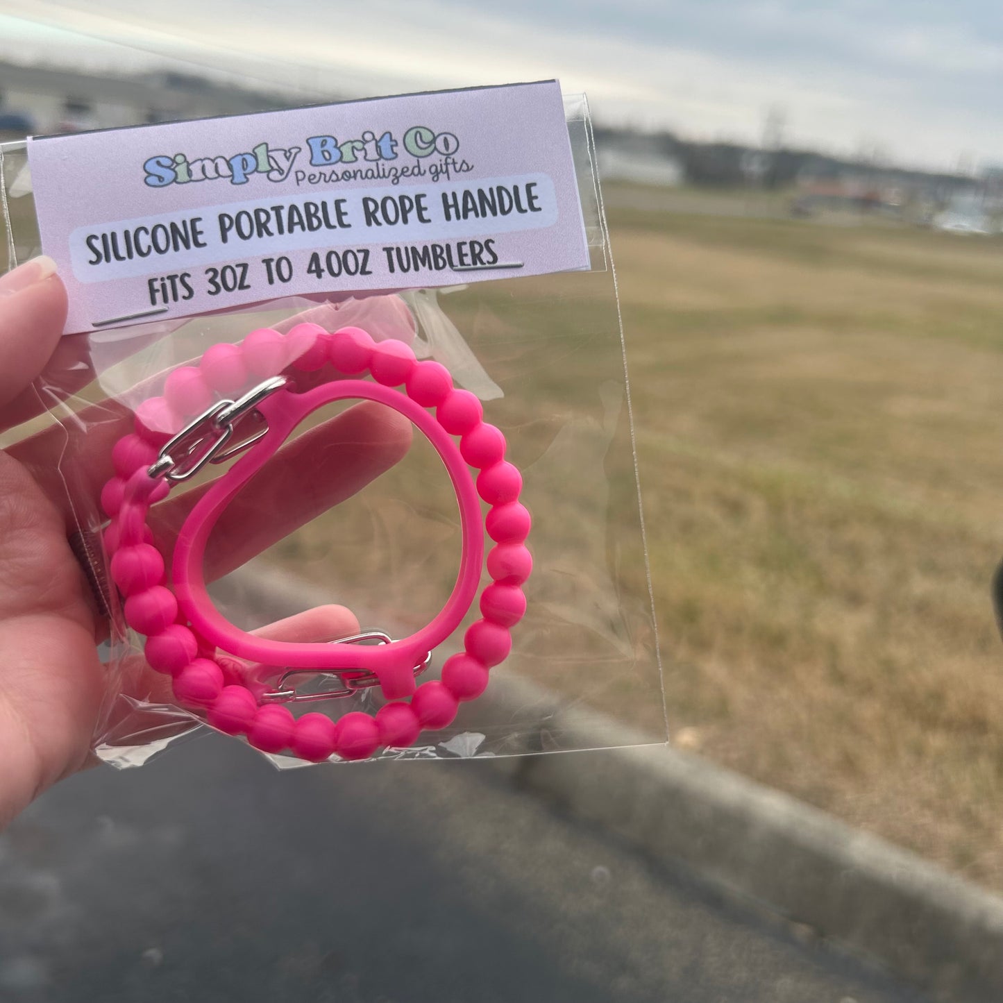 Silicone Rope Handle Fits 3oz - 40oz Tumblers