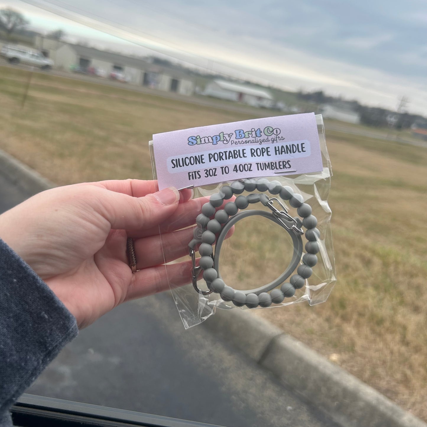 Silicone Rope Handle Fits 3oz - 40oz Tumblers
