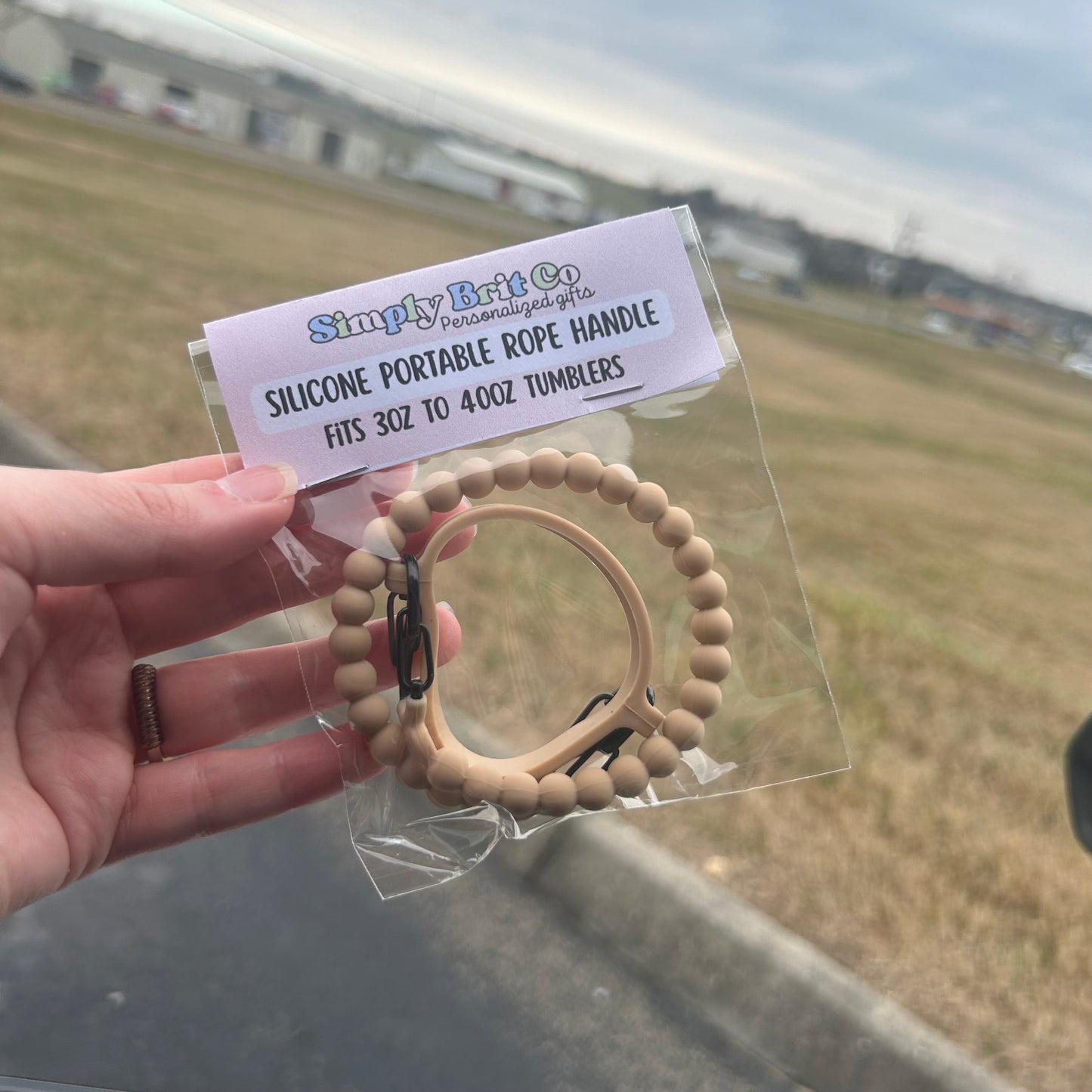 Silicone Rope Handle Fits 3oz - 40oz Tumblers