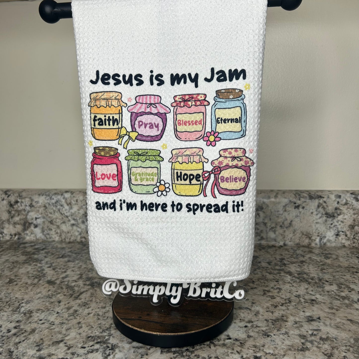 Jesus Is My Jam Kitchen Towel