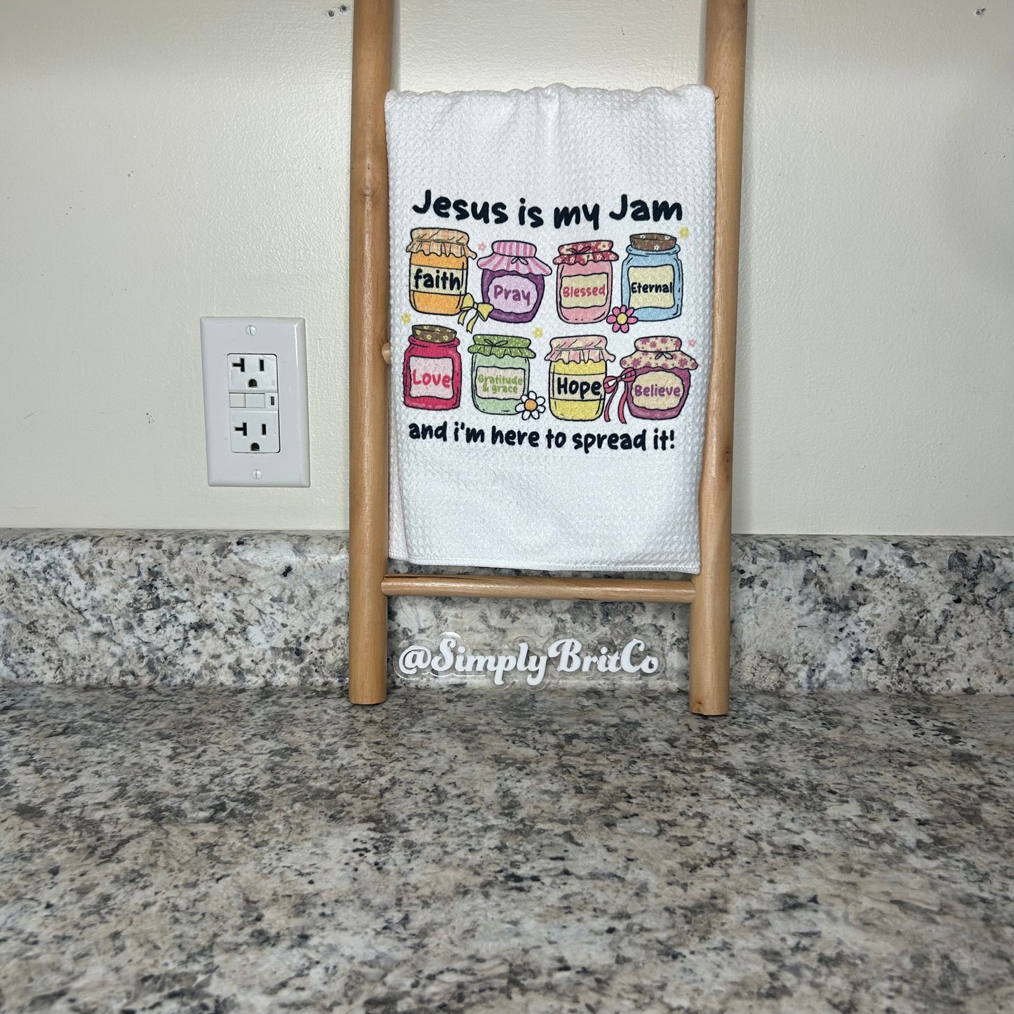 Jesus Is My Jam Kitchen Towel
