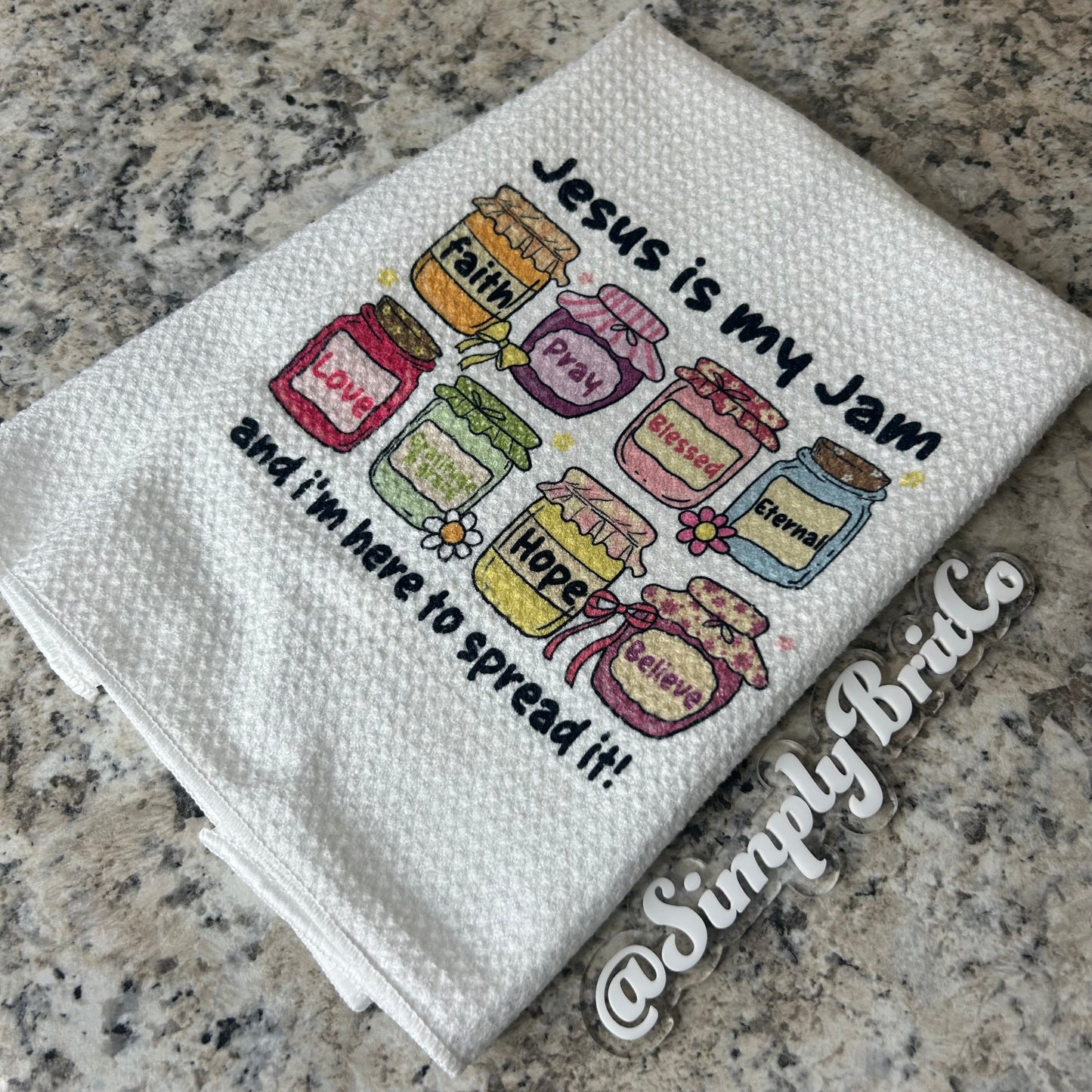 Jesus Is My Jam Kitchen Towel