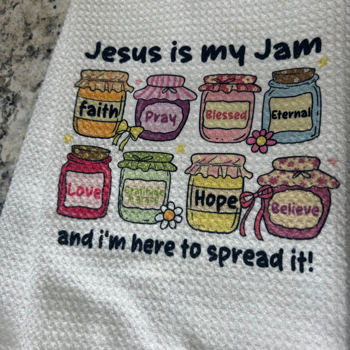 Jesus Is My Jam Kitchen Towel