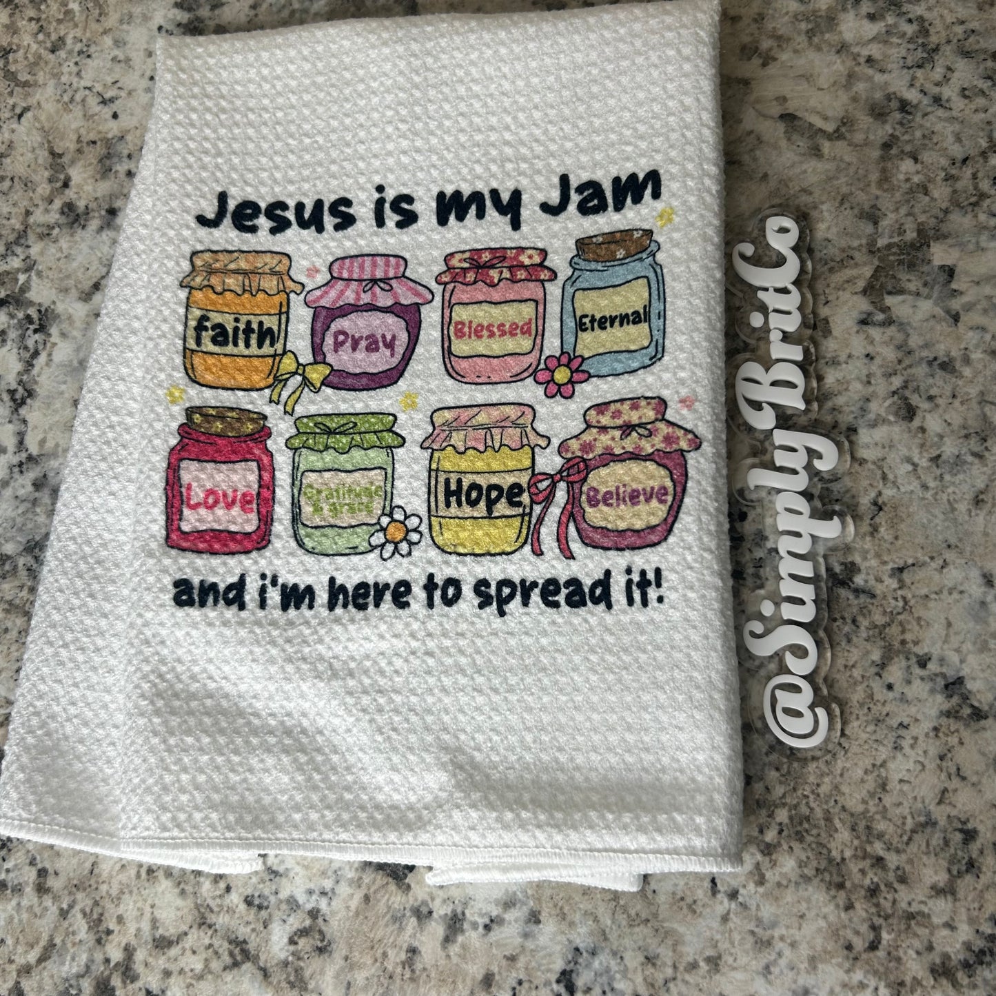 Jesus Is My Jam Kitchen Towel