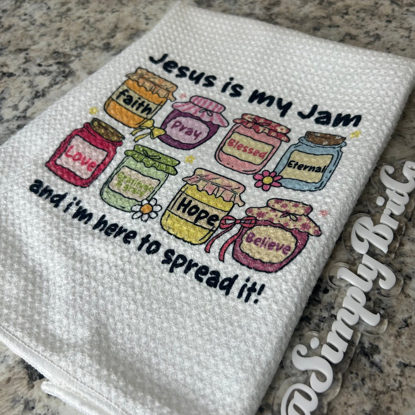 Jesus Is My Jam Kitchen Towel