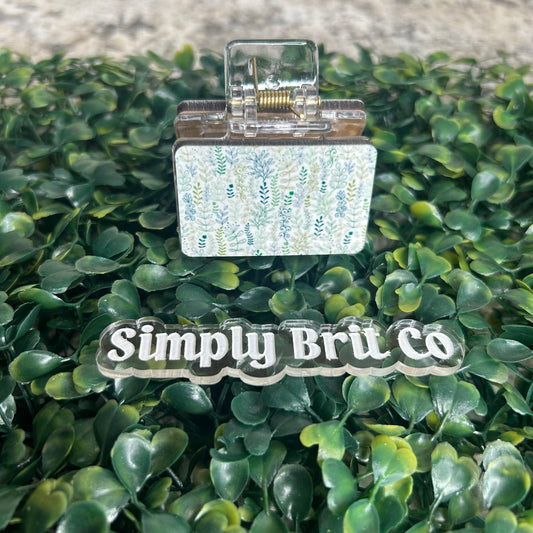 Greenery Small Claw Clips