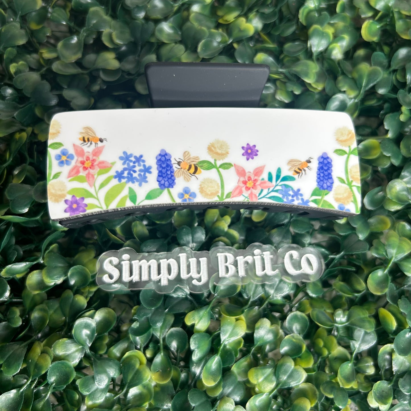 Spring Bees Large Claw Clip