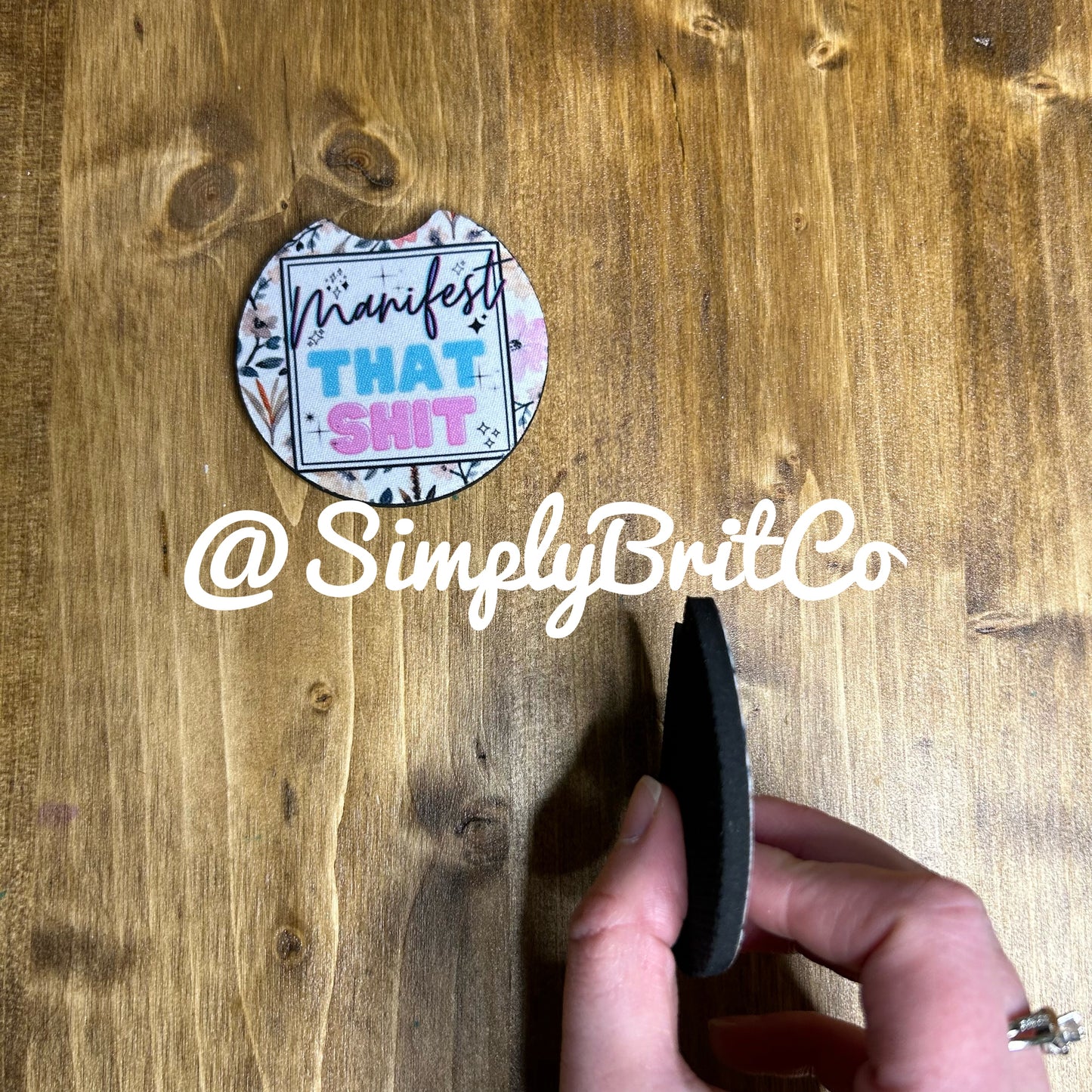 Manifest that Sh*t Set of 2 Car Coaster