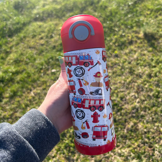 Firefighter 12oz Kids Tumbler