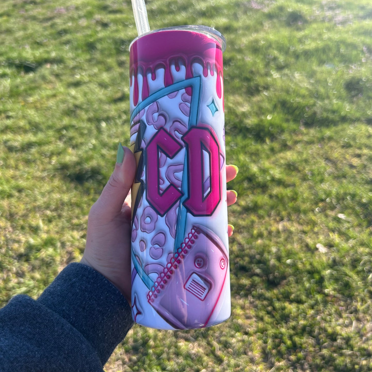 AB/CD Teacher 20oz Tumbler | Teacher Supplies