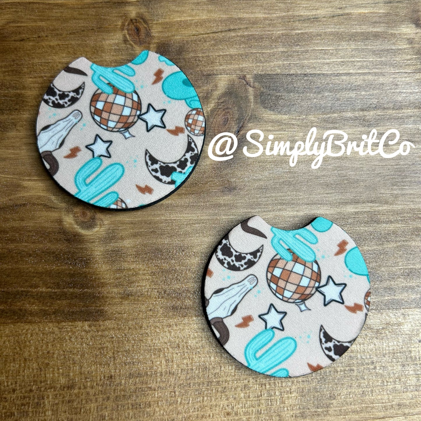Western Set of 2 Car Coaster