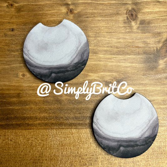Marble Set of 2 Car Coaster
