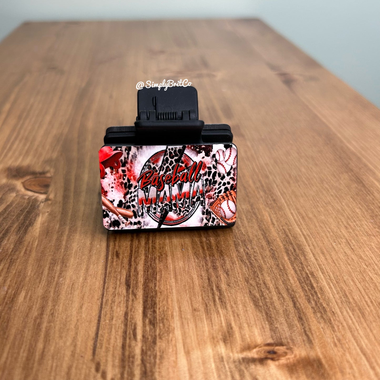 Baseball Mama Small Claw Clip |