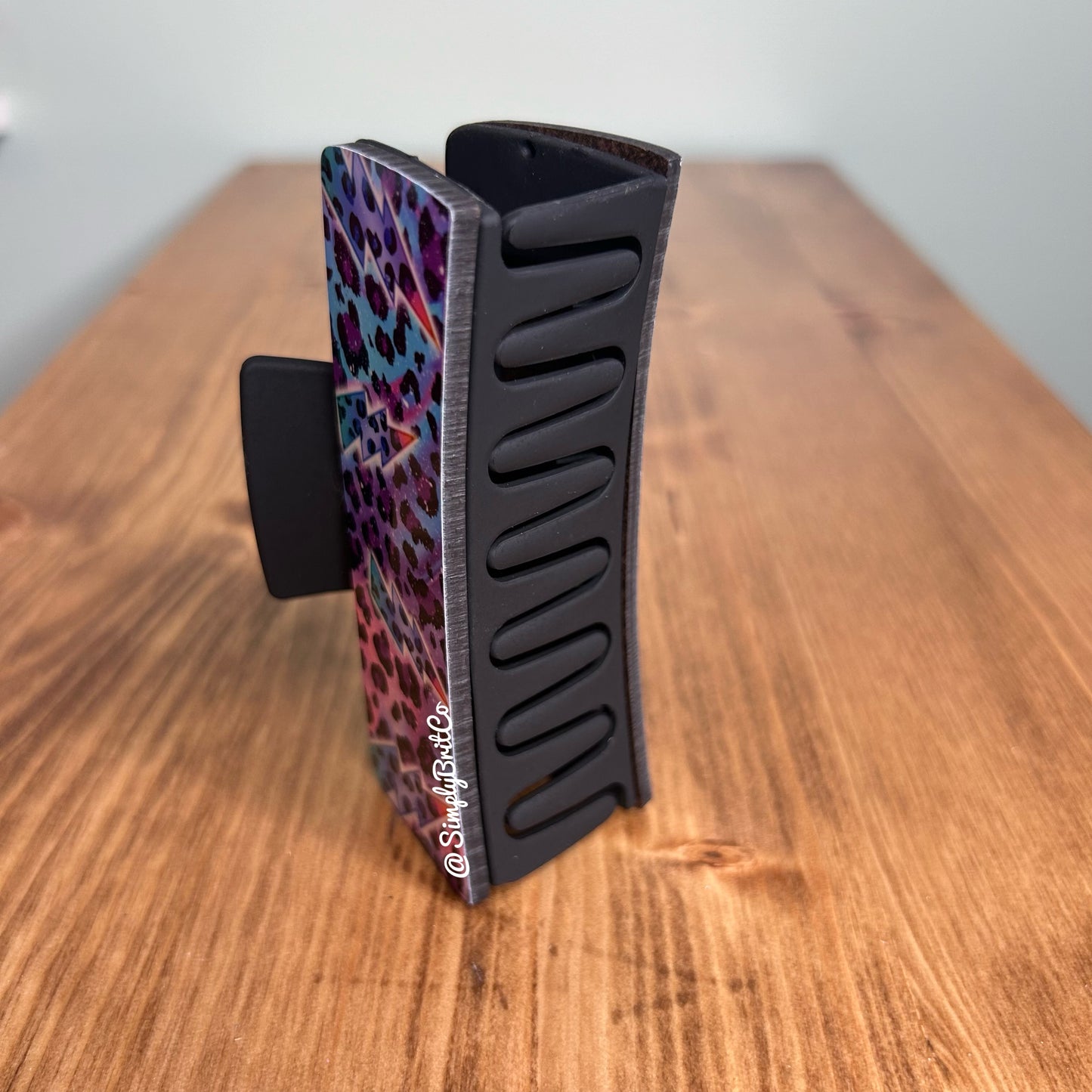 Pink School Supplies Large Claw Clip