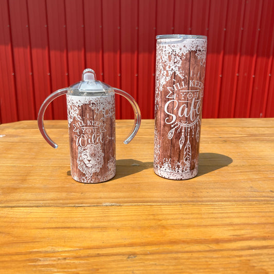 I'll Keep You Safe/ I'll Keep You Wild Tumbler Set | Mama & Mini