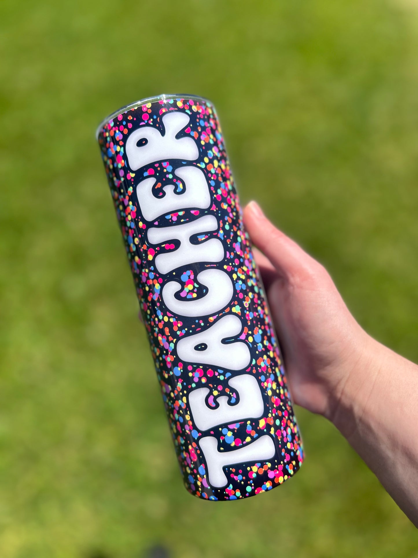Bight Teacher 20oz Tumbler | Rainbow