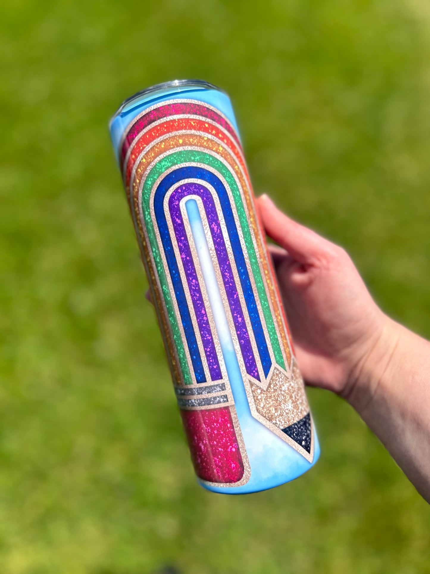 Bight Teacher 20oz Tumbler | Rainbow