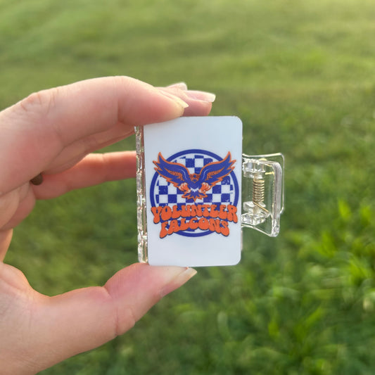 Volunteer Falcons Small Claw Clip | Mascot