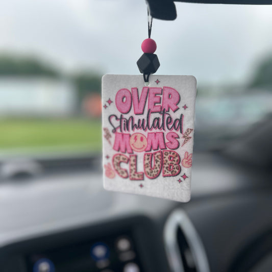 Pink Overstimulated Moms Club Freshie