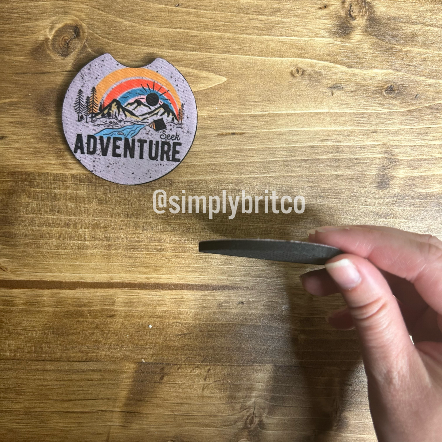Seek Adventure Set of 2 Car Coaster | Great Outdoors
